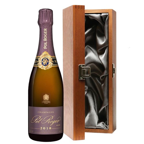 Pol Roger Rose 2018 Vintage Champagne 75cl in Luxury Gift Box